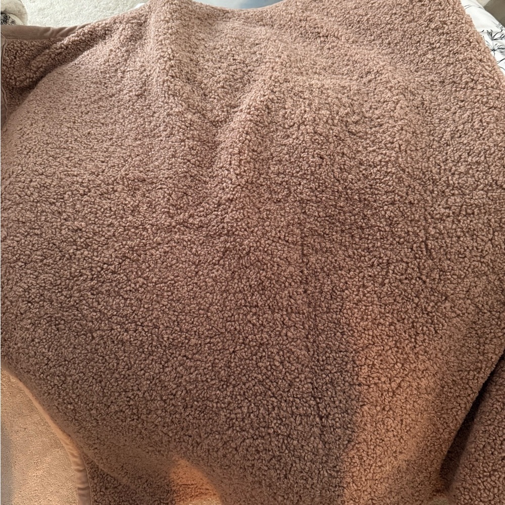 Pottery Barn Cozy Teddy Faux Fur Throw